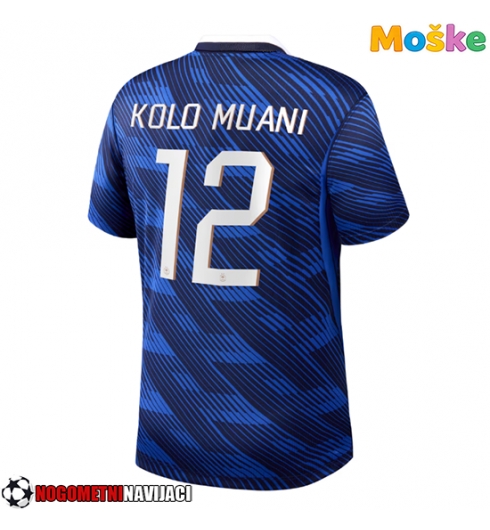 Moške Nogometnih dresov Francija Randal Kolo Muani #12 Domači SP 2026 Kratki rokavi Moške Nogometnih dresov Francija Randal Kolo Muani #12 Domači SP 2026 Kratki rokavi